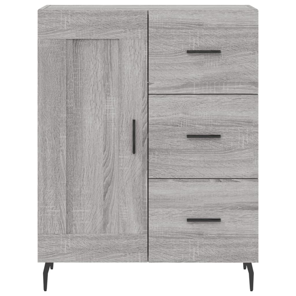 Credenza Grigio Sonoma 69,5x34x180 cm in Legno Multistrato - homemem39