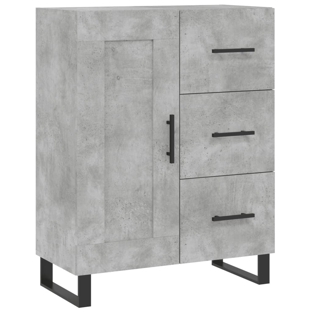 Credenza Grigio Cemento 69,5x34x180 cm in Legno Multistrato - homemem39