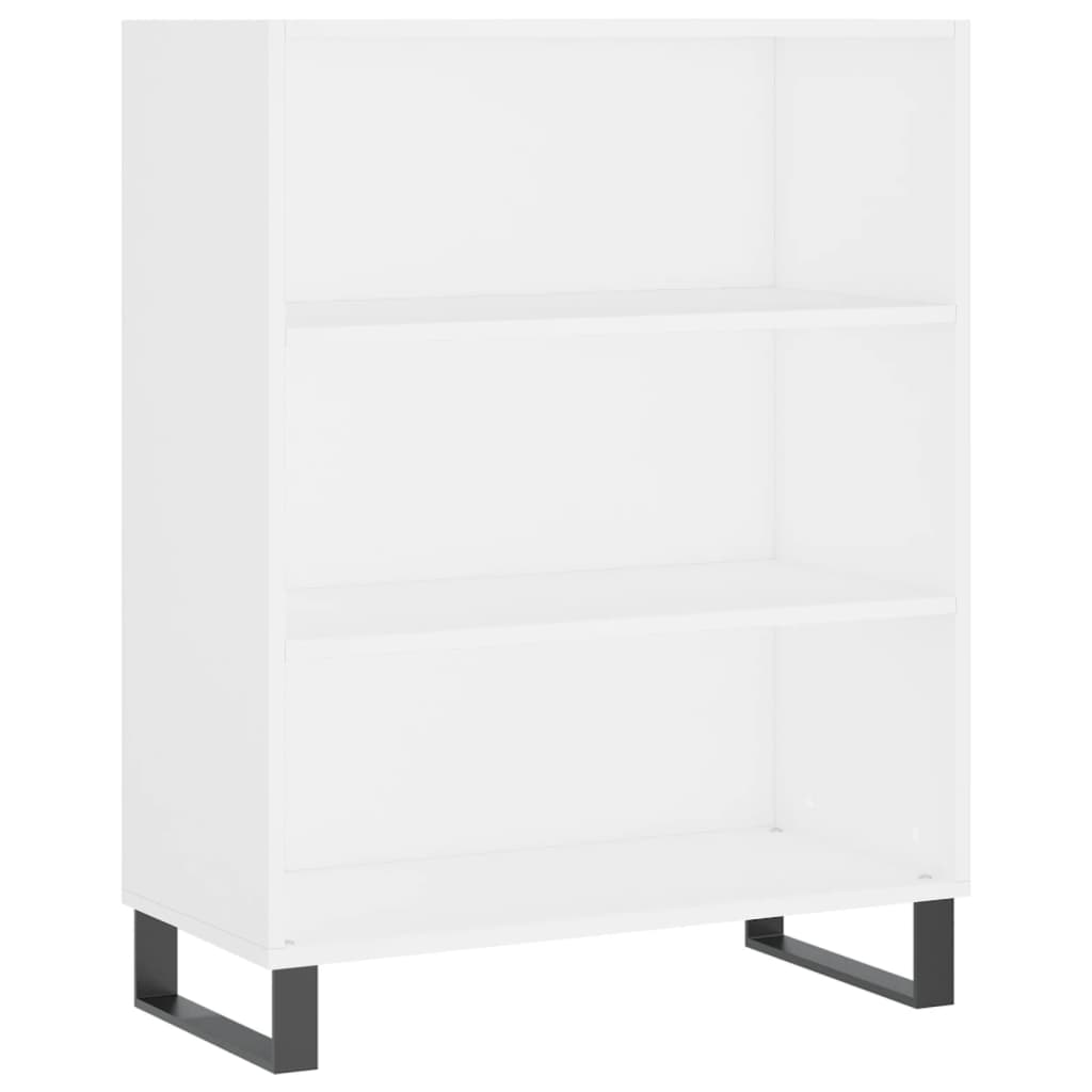 Credenza Bianca 69,5x34x180 cm in Legno Multistrato - homemem39