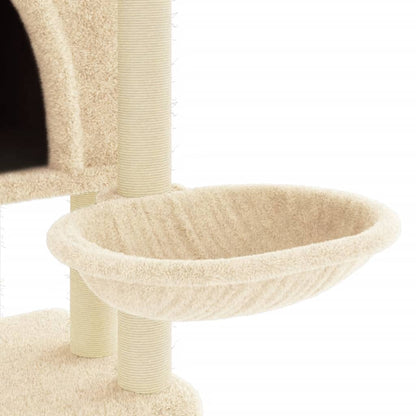 Albero per Gatti con Tiragraffi in Sisal Crema 180 cm - homemem39