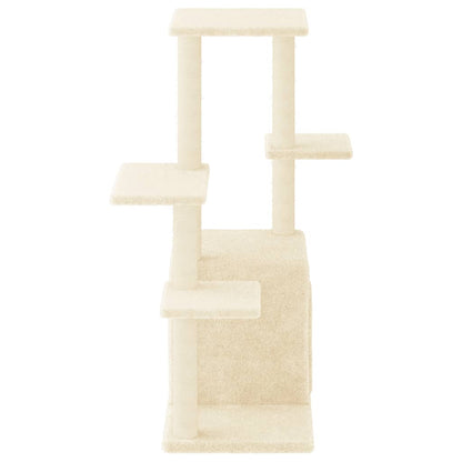 Albero per Gatti con Tiragraffi in Sisal Crema 97,5 cm - homemem39