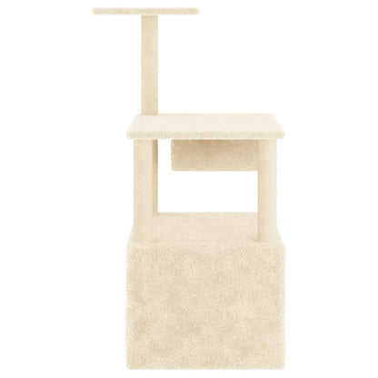 Albero per Gatti con Tiragraffi in Sisal Crema 109,5 cm - homemem39