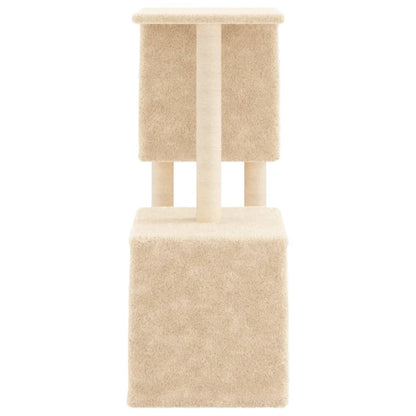 Albero per Gatti con Tiragraffi in Sisal Crema 86 cm - homemem39