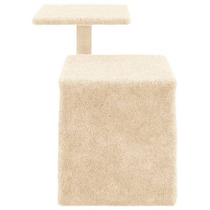 Albero per Gatti con Tiragraffi in Sisal Crema 50,5 cm - homemem39