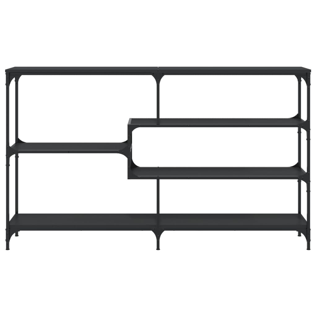 Tavolino Consolle Nero 160x32x95 cm in Legno Multistrato - homemem39