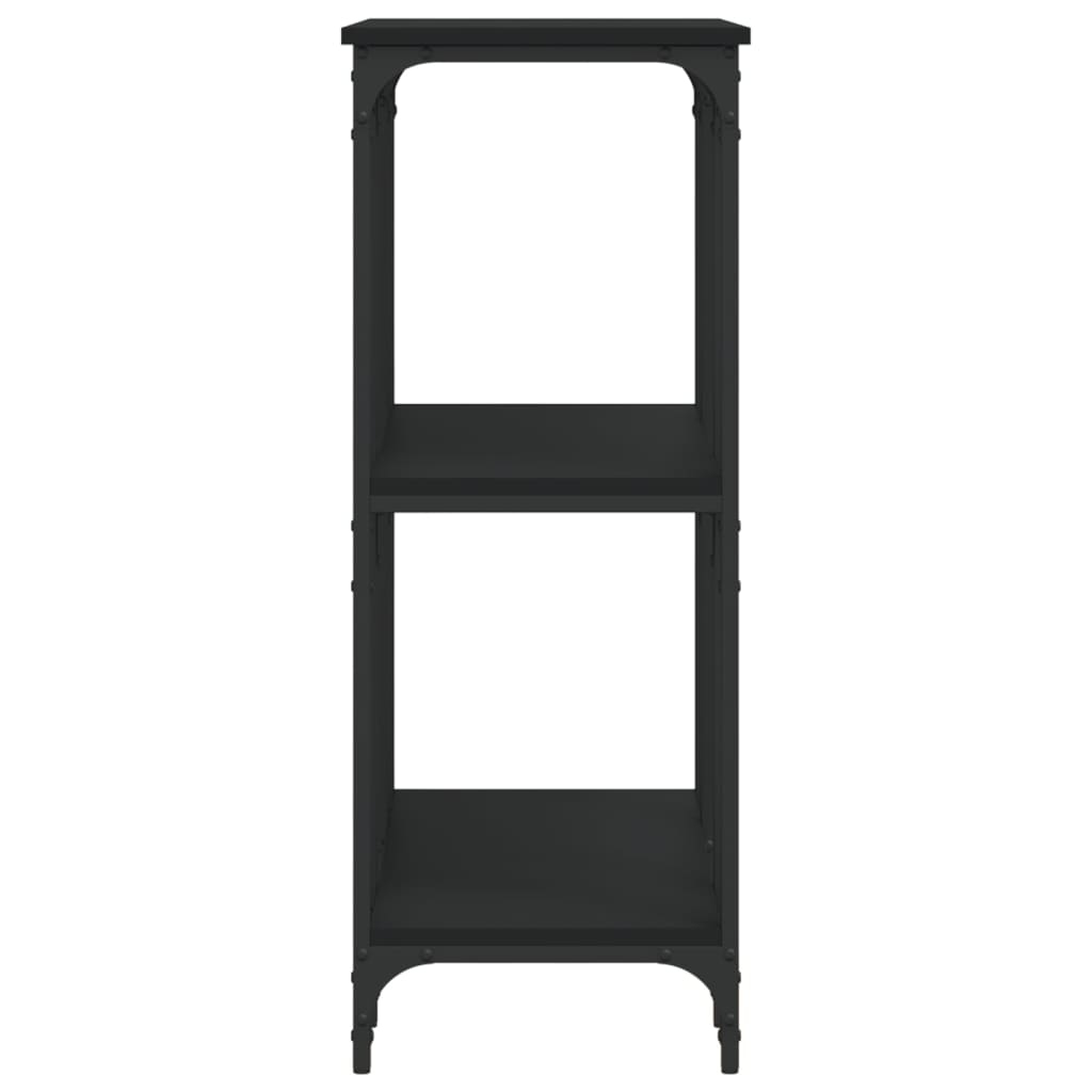 Tavolino Consolle Nero 102x35x90 cm in Legno Multistrato - homemem39