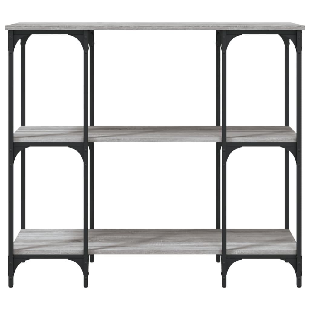 Tavolino Consolle Grigio Sonoma 102x35x90 cm Legno Multistrato - homemem39