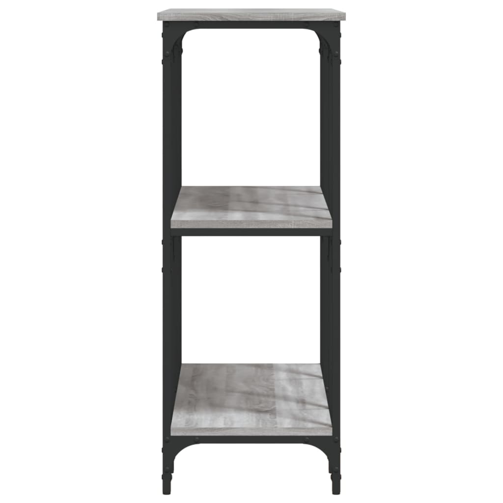 Tavolino Consolle Grigio Sonoma 102x35x90 cm Legno Multistrato - homemem39