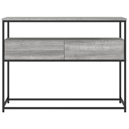 Tavolino Consolle Grigio Sonoma 100x40x75cm Legno Multistrato - homemem39