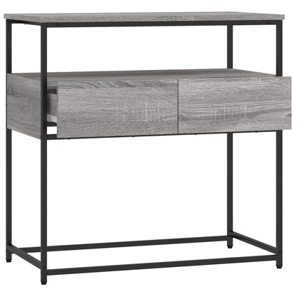 Tavolino Consolle Grigio Sonoma 75x40x75 cm Legno Multistrato - homemem39