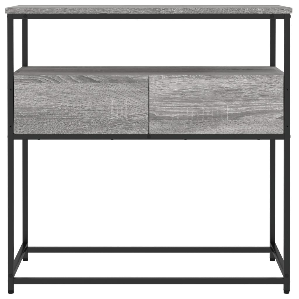 Tavolino Consolle Grigio Sonoma 75x40x75 cm Legno Multistrato - homemem39