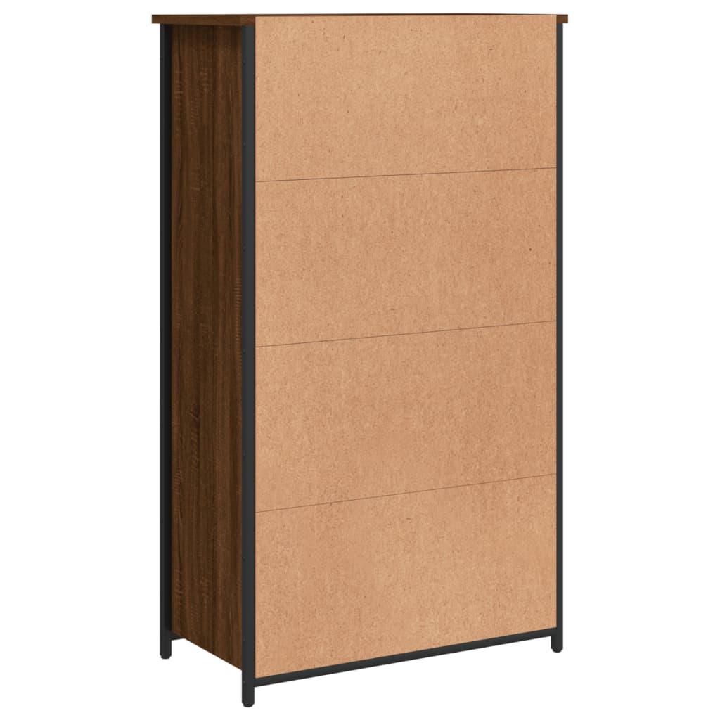 Credenza Rovere Marrone 62x32x106,5 cm in Legno Multistrato - homemem39