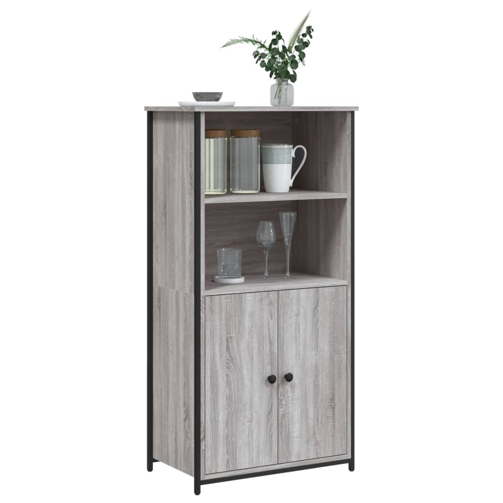 Credenza Grigio Sonoma 62x36x121,5 cm in Legno Multistrato - homemem39