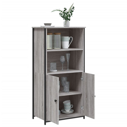 Credenza Grigio Sonoma 62x36x121,5 cm in Legno Multistrato - homemem39