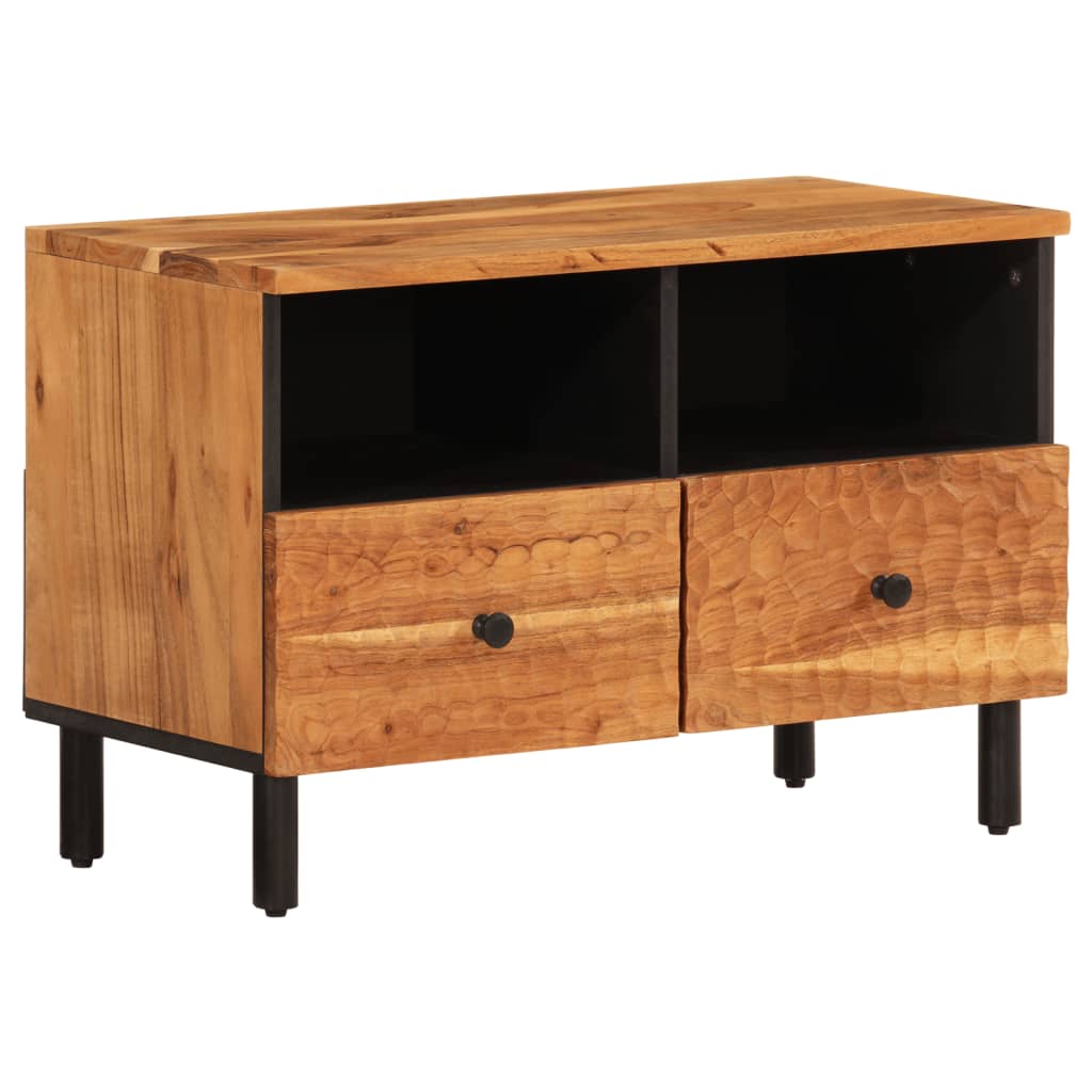 Mobile Porta TV 70x33x46 cm in Legno Massello di Acacia - homemem39