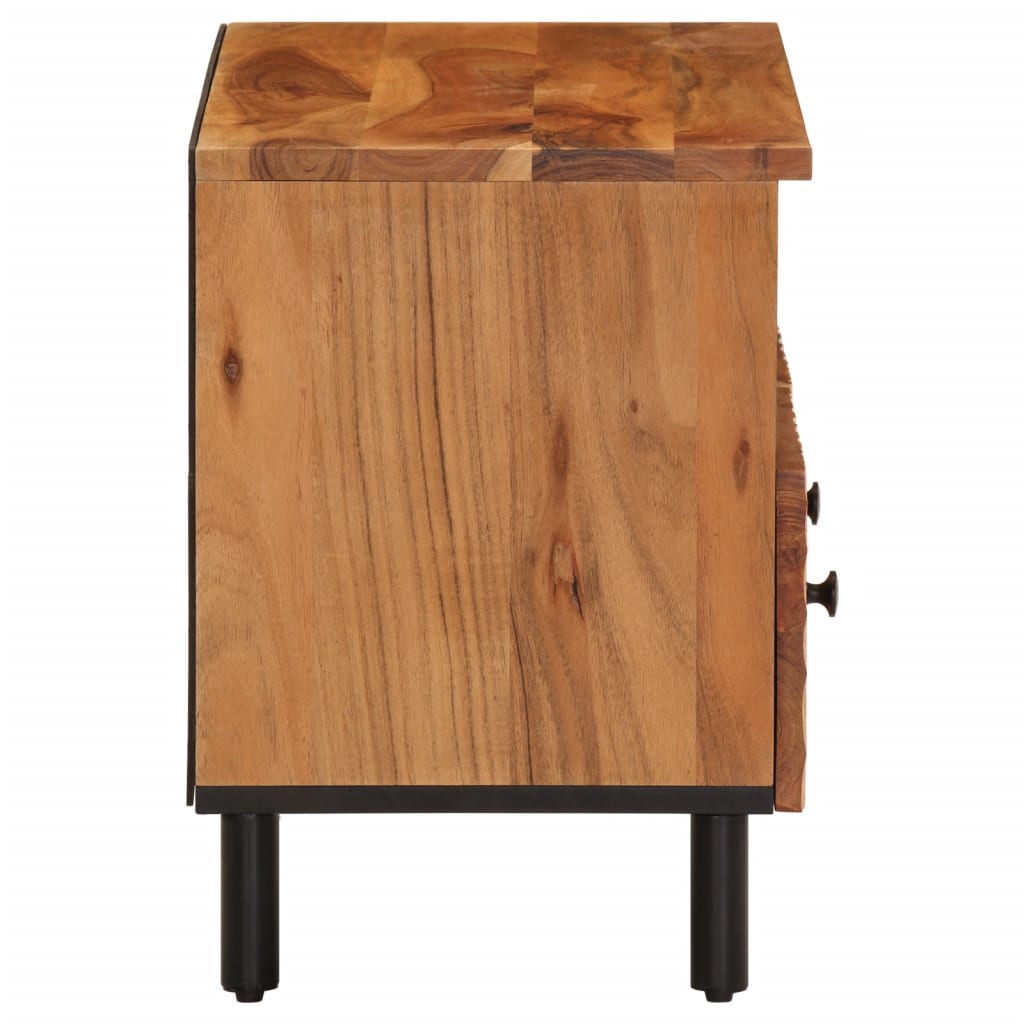 Mobile Porta TV 70x33x46 cm in Legno Massello di Acacia - homemem39