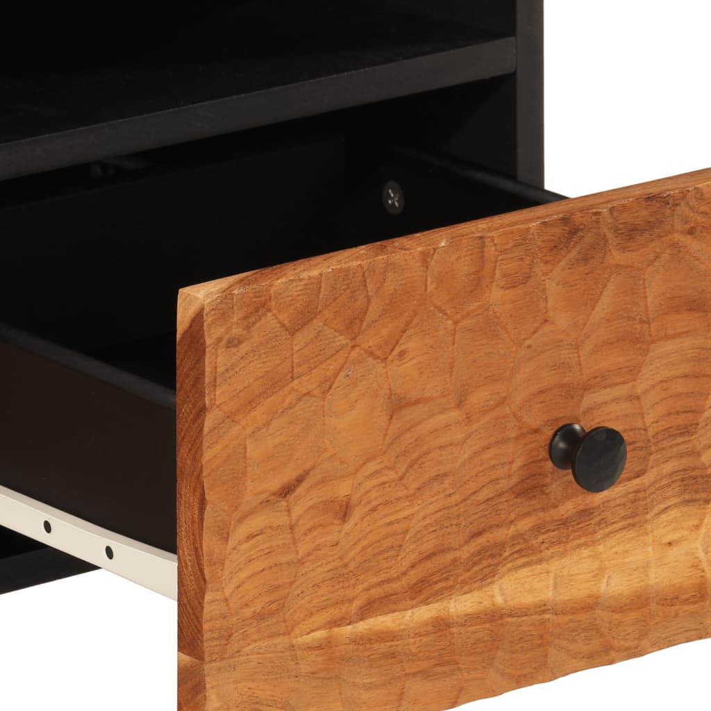 Mobile Porta TV 70x33x46 cm in Legno Massello di Acacia - homemem39