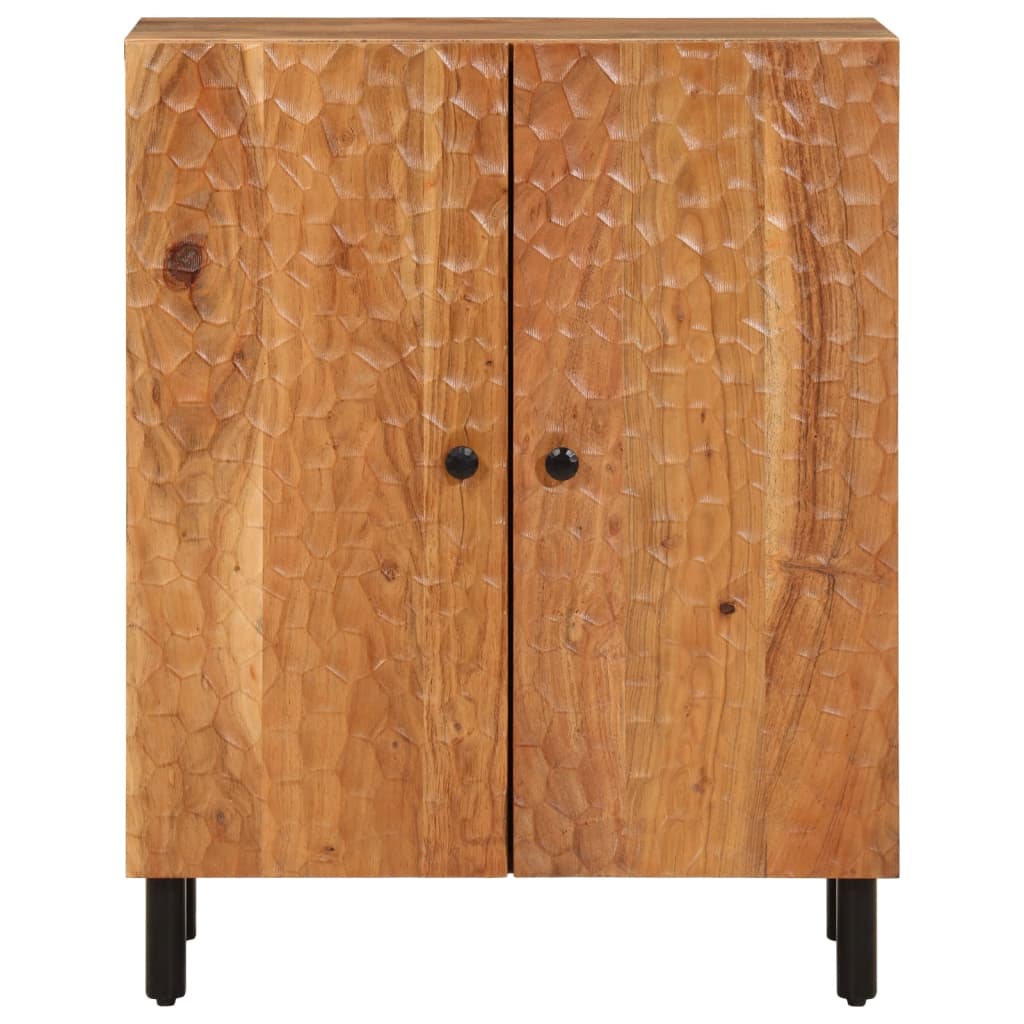 Credenza 60x33x75 cm in Legno Massello di Acacia - homemem39