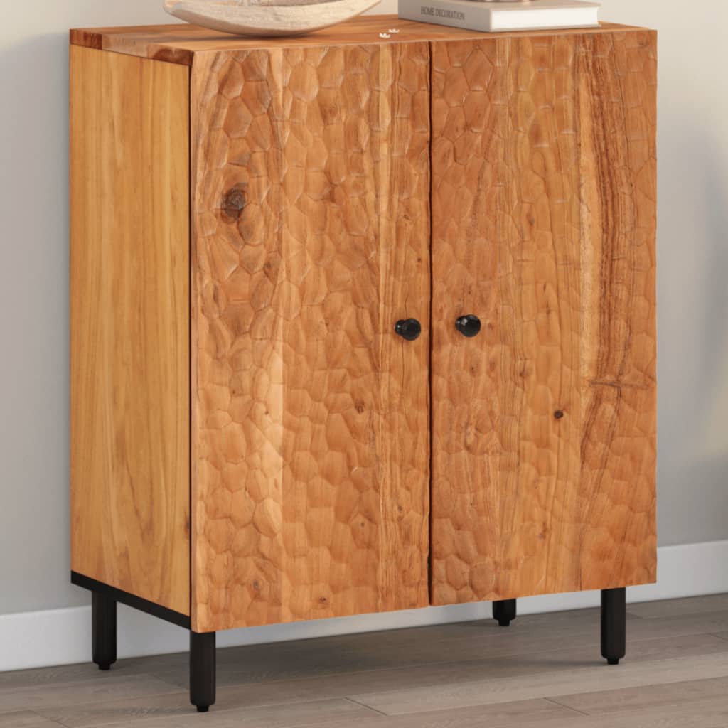 Credenza 60x33x75 cm in Legno Massello di Acacia - homemem39