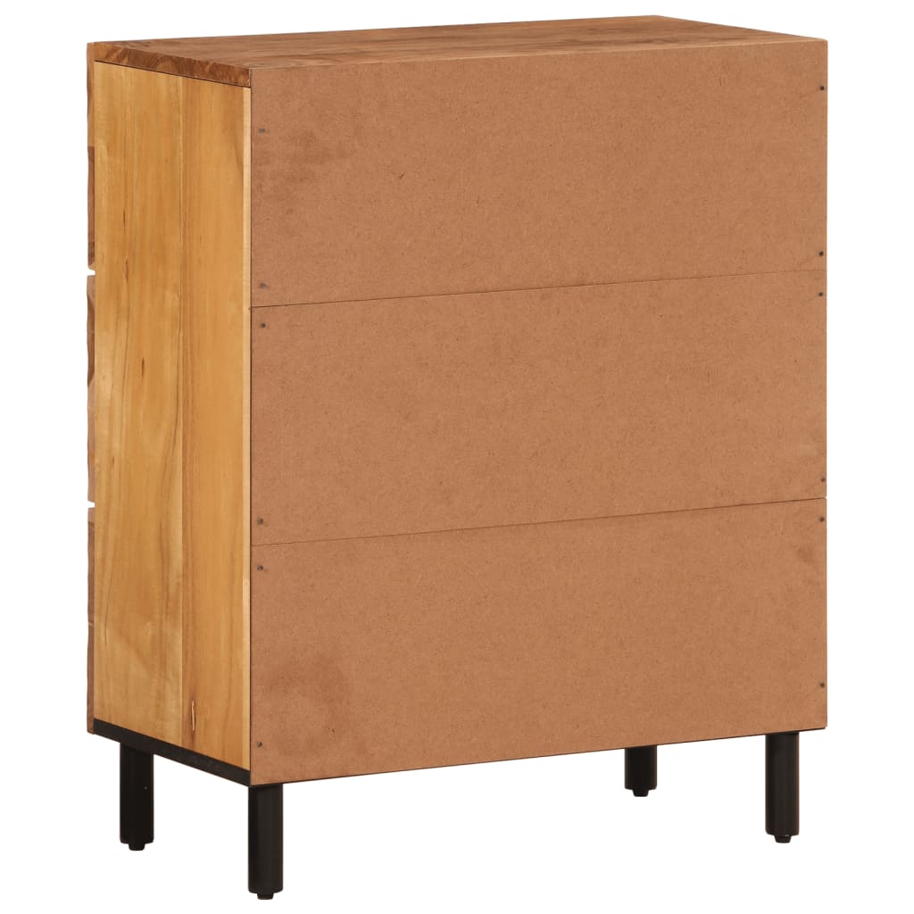 Credenza 60x33x75 cm in Legno Massello di Acacia - homemem39