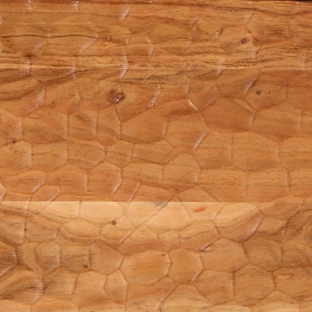 Comodino 40x33x46 cm in Legno Massello di Acacia - homemem39