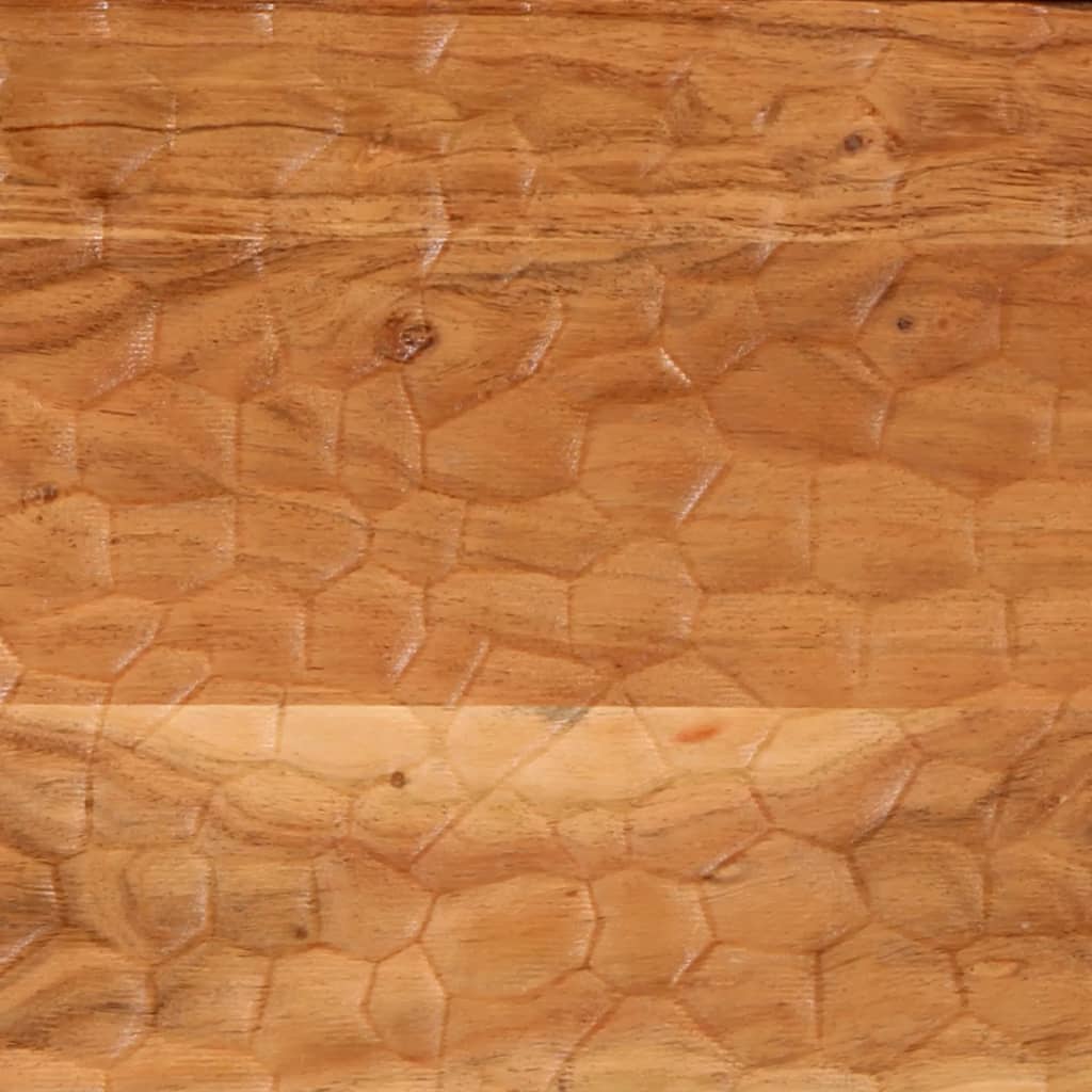 Comodino 50x33x60 cm in Legno Massello di Acacia - homemem39