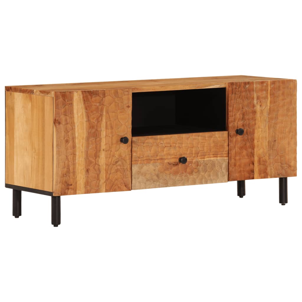 Mobile Porta TV 105x33x46 cm in Legno Massello di Acacia - homemem39