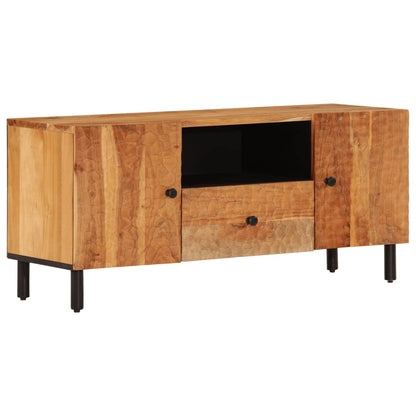 Mobile Porta TV 105x33x46 cm in Legno Massello di Acacia - homemem39