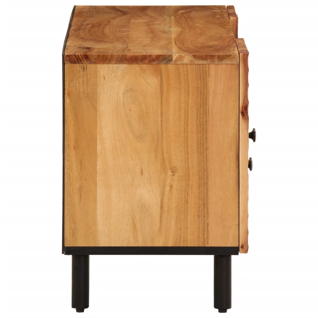 Mobile Porta TV 105x33x46 cm in Legno Massello di Acacia - homemem39