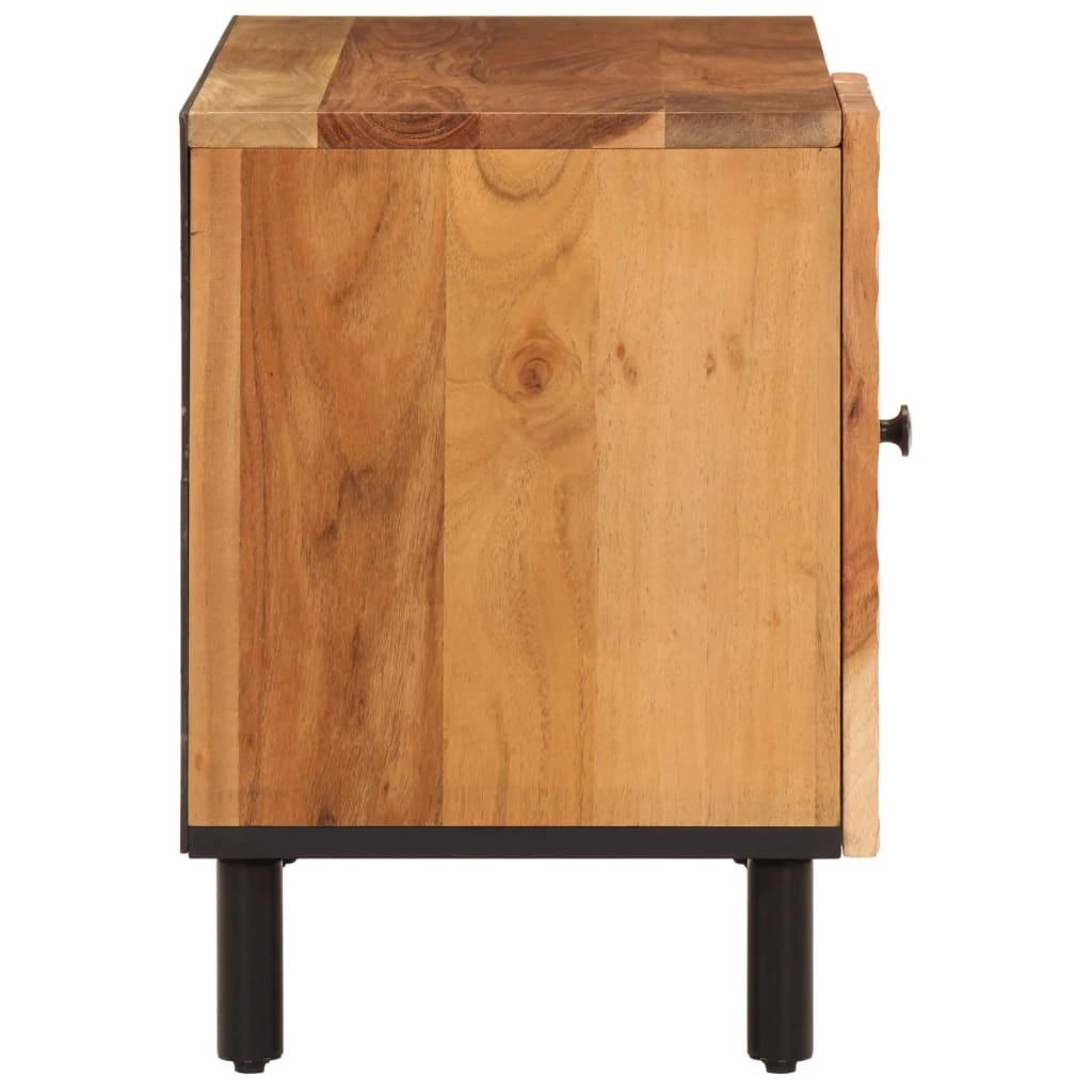 Mobile Porta TV 80x33x46 cm in Legno Massello di Acacia - homemem39