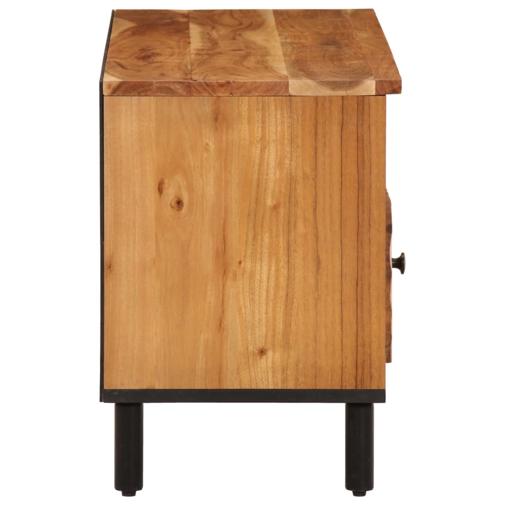 Mobile Porta TV 100x33x46 cm in Legno Massello di Acacia - homemem39