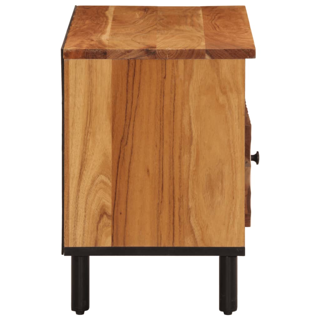 Mobile Porta TV 80x33x46 cm in Legno Massello di Acacia - homemem39