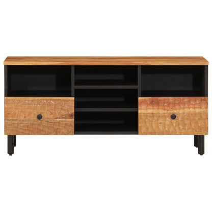 Mobile Porta TV 100x33x46 cm in Legno Massello di Acacia - homemem39