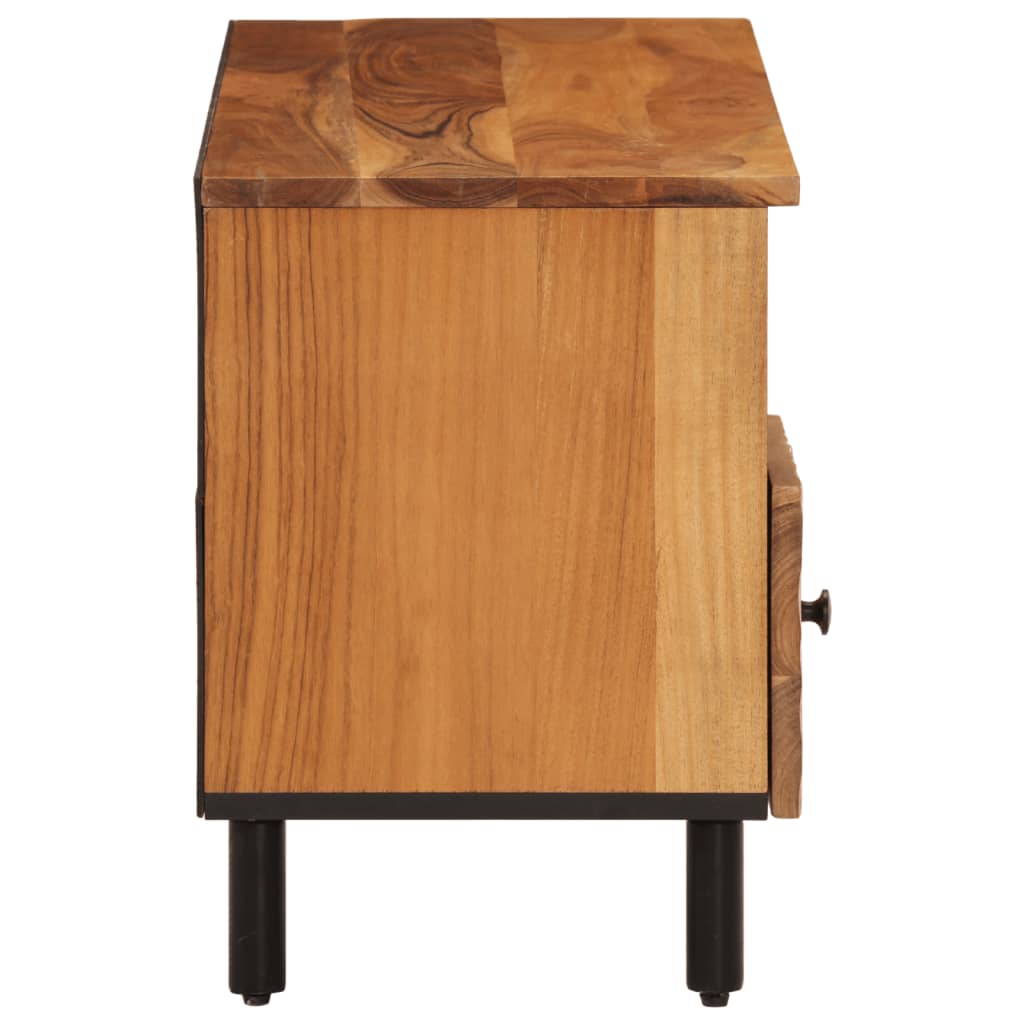 Mobile Porta TV 100x33x46 cm in Legno Massello di Acacia - homemem39