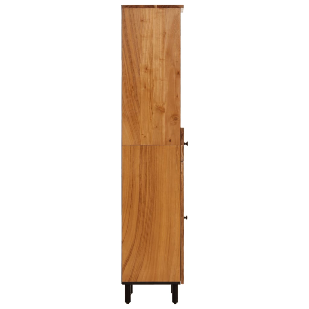 Mobile da Bagno 38x33x160 cm in Legno Massello di Acacia - homemem39