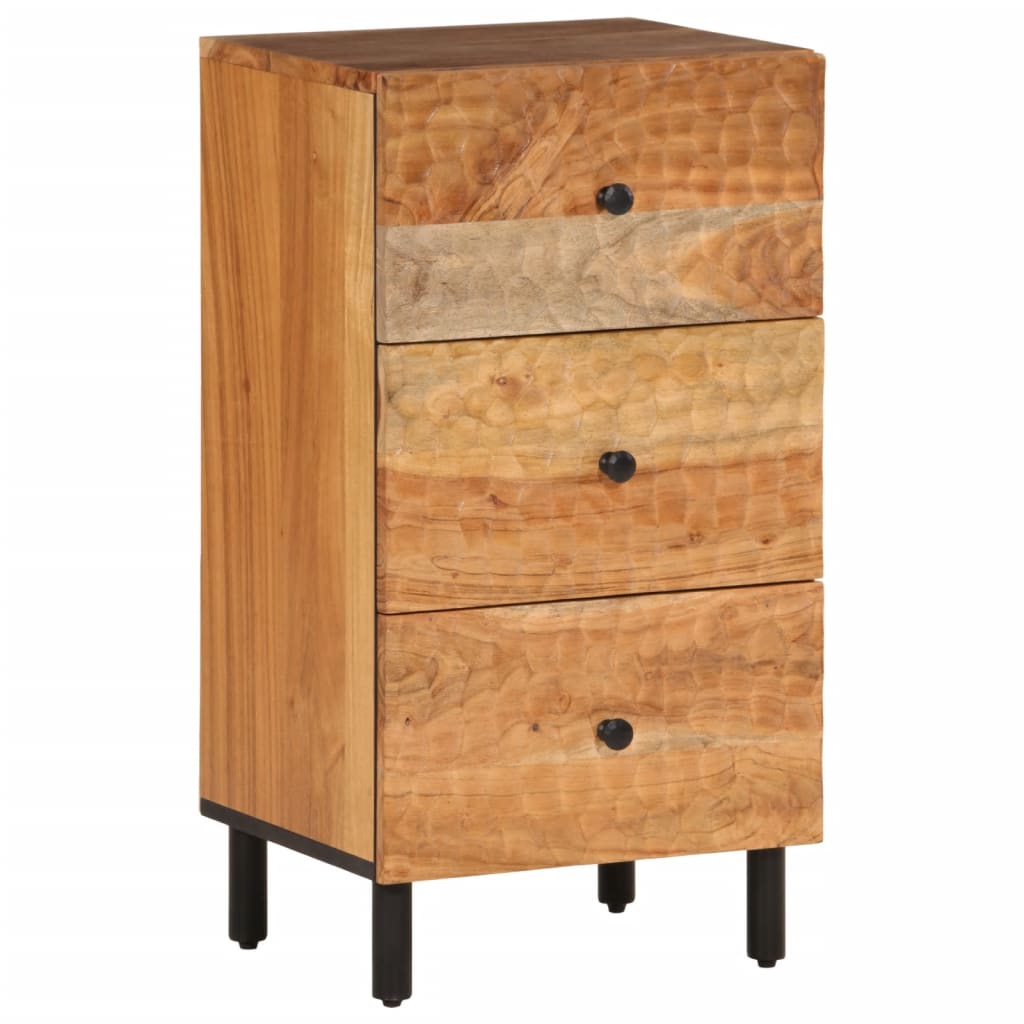 Credenza 40x33x75 cm in Legno Massello di Acacia - homemem39