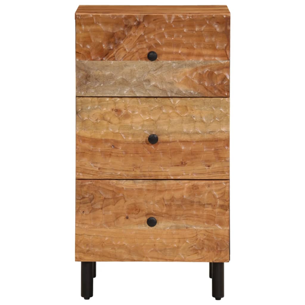 Credenza 40x33x75 cm in Legno Massello di Acacia - homemem39