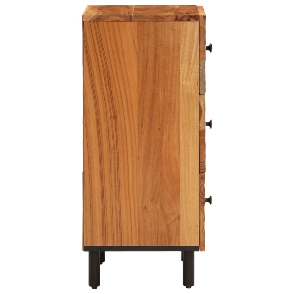 Credenza 40x33x75 cm in Legno Massello di Acacia - homemem39