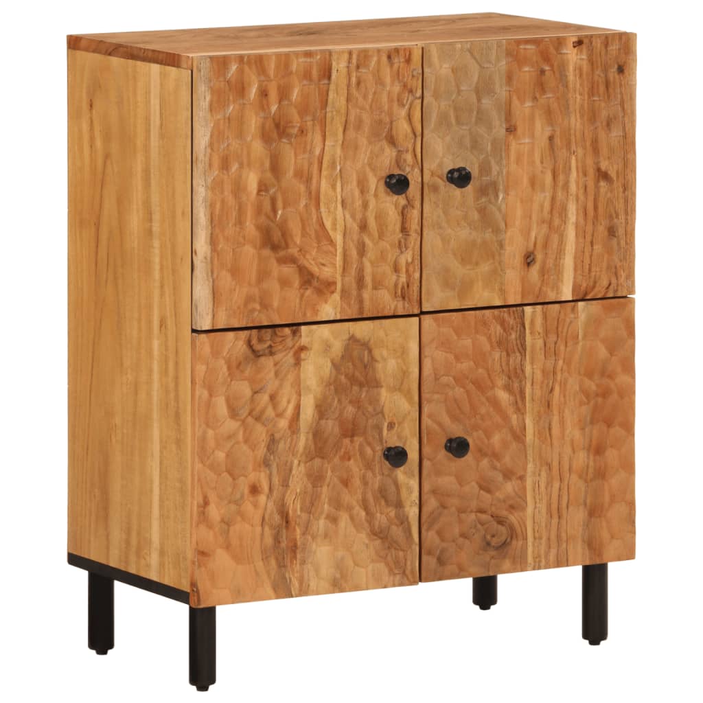 Credenza 60x33x75 cm in Legno Massello di Acacia - homemem39