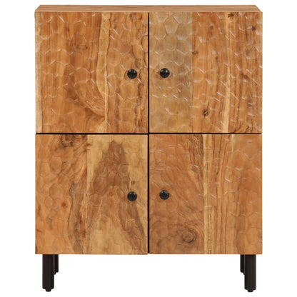 Credenza 60x33x75 cm in Legno Massello di Acacia - homemem39