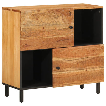 Credenza 80x33x75 cm in Legno Massello di Acacia - homemem39