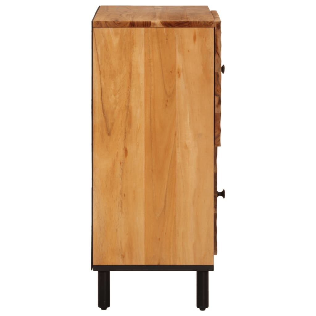 Credenza 80x33x75 cm in Legno Massello di Acacia - homemem39