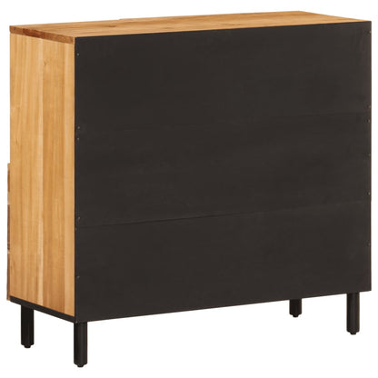 Credenza 80x33x75 cm in Legno Massello di Acacia - homemem39