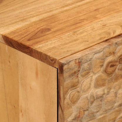 Credenza 80x33x75 cm in Legno Massello di Acacia - homemem39