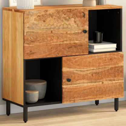 Credenza 80x33x75 cm in Legno Massello di Acacia - homemem39