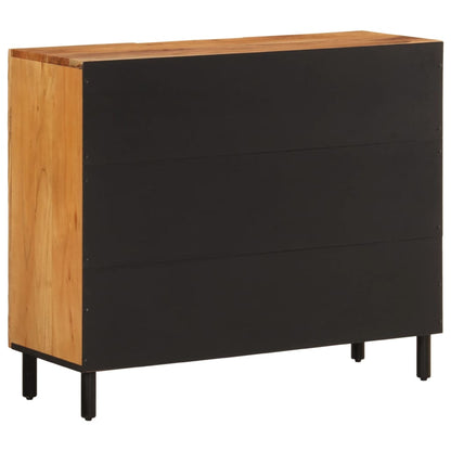 Credenza 90x33x75 cm in Legno Massello di Acacia - homemem39