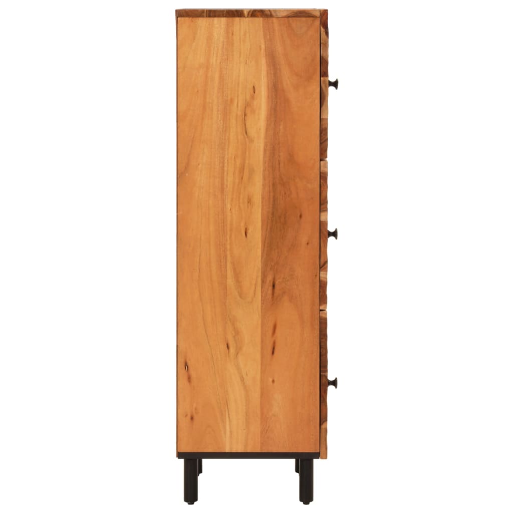 Credenza 40x33x110 cm in Legno Massello di Acacia - homemem39