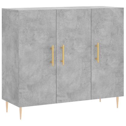 Credenza Grigio Cemento 90x34x80 cm in Legno Multistrato - homemem39