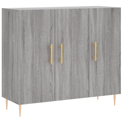 Credenza Grigio Sonoma 90x34x80 cm in Legno Multistrato - homemem39