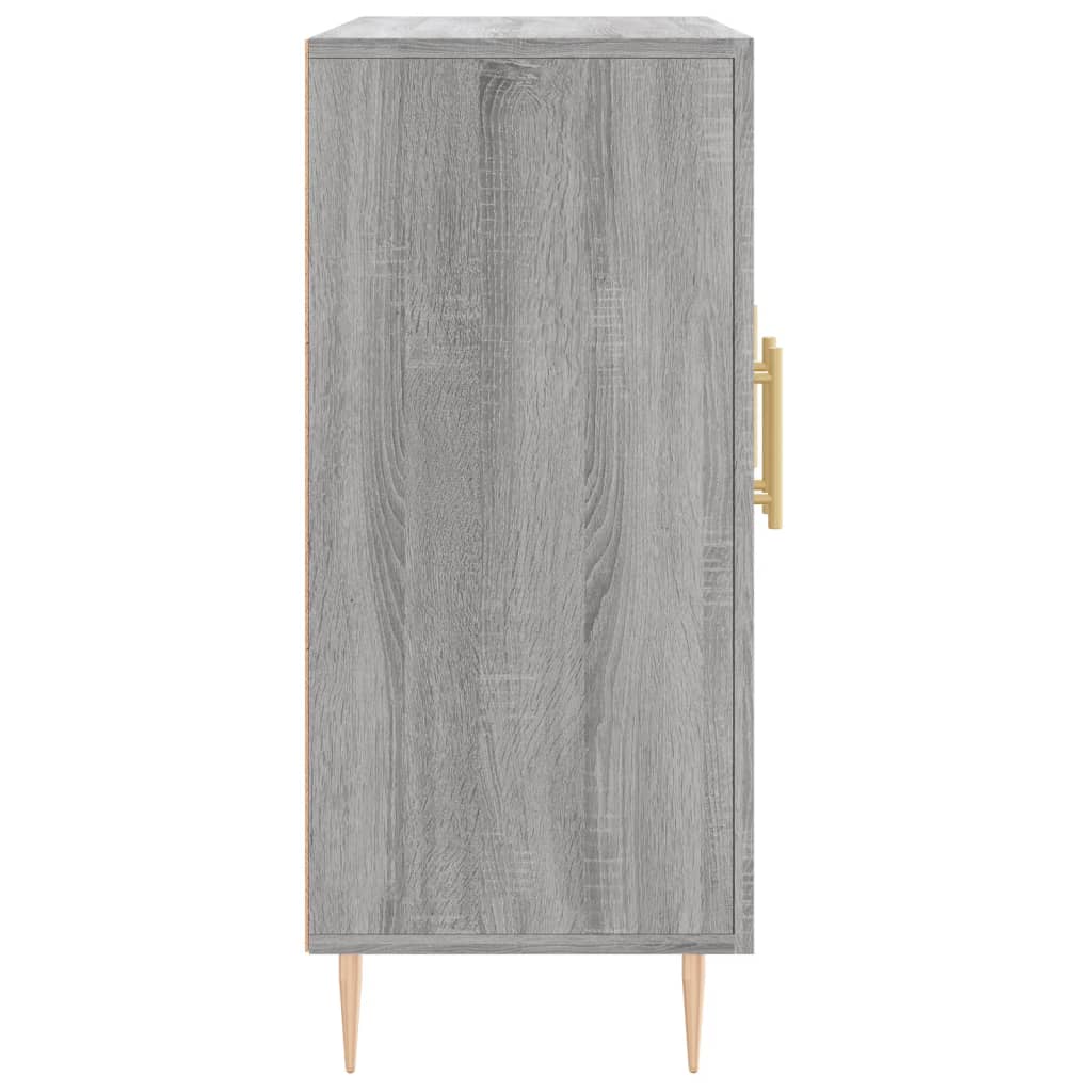 Credenza Grigio Sonoma 90x34x80 cm in Legno Multistrato - homemem39